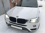 BMW X3 F25 2011–2018 M-Look niergrilles (2014-2018, mat zwart) foto 1