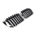 BMW X3 F25 2011–2018 Niergrillen M-Look (2014-2018, hoogglans zwart met chroomrand) foto 2