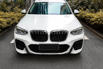 BMW X3 G01 2018– M-Look niergrillen (2018-2021, hoogglans zwart met chromen omlijsting) foto 1