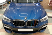 BMW X3 G01 2018– M-Look nierroosters (2018-2021, M-Color met chromen rand) foto 1