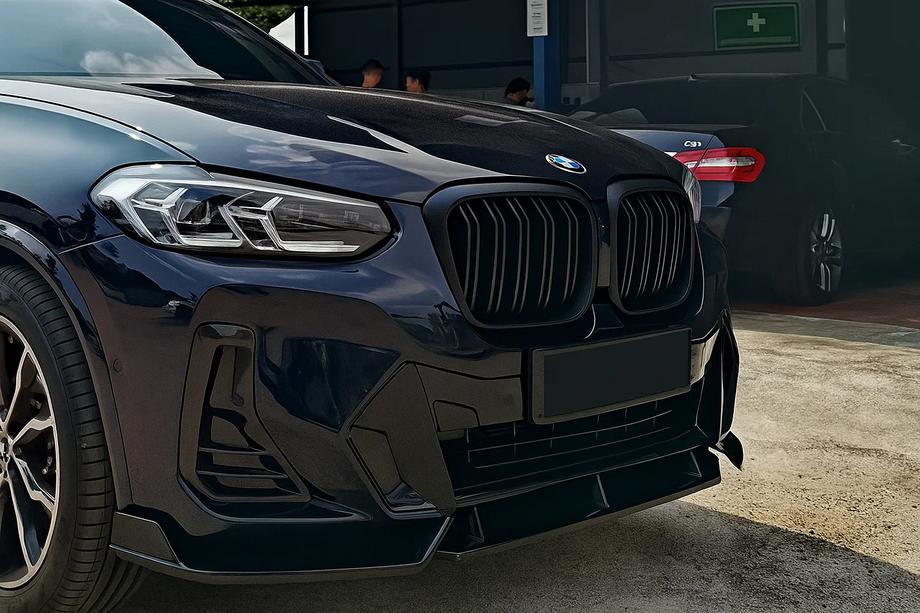 BMW X3 G01 2018– Nierroosters M-Look (2021+, matzwart) Image