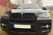 BMW X5 E70 2007–2013 M-Look nierroosters (mat zwart) foto 2