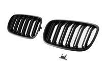 BMW X5 E70 2007–2013 M-Look nierroosters (mat zwart) foto 4