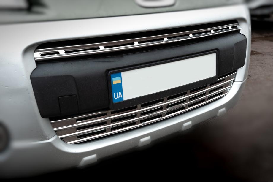 Citroen Berlingo 2008–2018 Grille sierlijsten (2-delig, RVS) Image