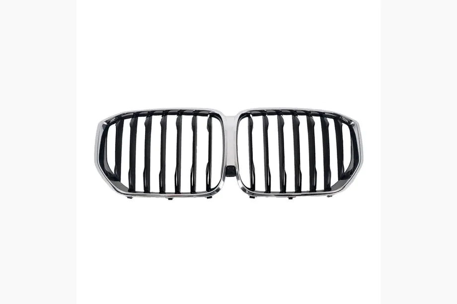BMW X5 G05 2019–2026 Niergrille 1 Bar (2019-2022, hoogglans zwart met chromen omlijsting) Foto 2