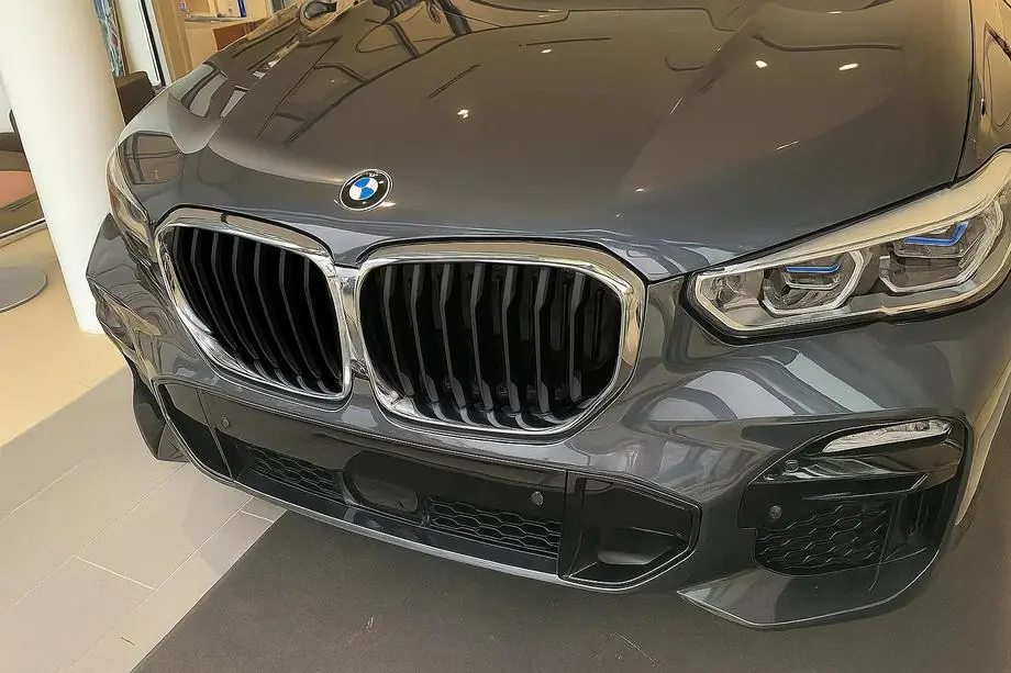 BMW X5 G05 2019–2026 Niergrille 1 Bar (2019-2022, hoogglans zwart met chromen omlijsting) Foto 1