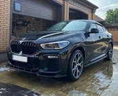 BMW X6 G06 2019–2027 M-look niergrille (2019-2022, glanzend zwart) foto 1