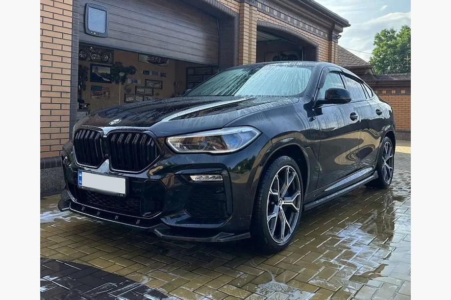 BMW X6 G06 2019–2027 M-look niergrille (2019-2022, glanzend zwart) Image