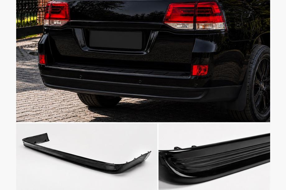 Toyota Land Cruiser 200 2007–2021 Achterdiffuser inzetstuk zonder chroom 2016-2021 (Executive 2019/2021) Witte kleur Image