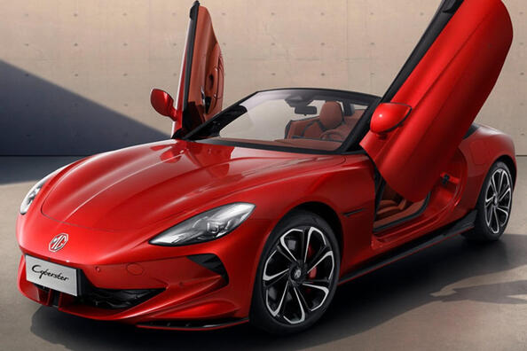 Review van de elektrische auto MG Cyberster