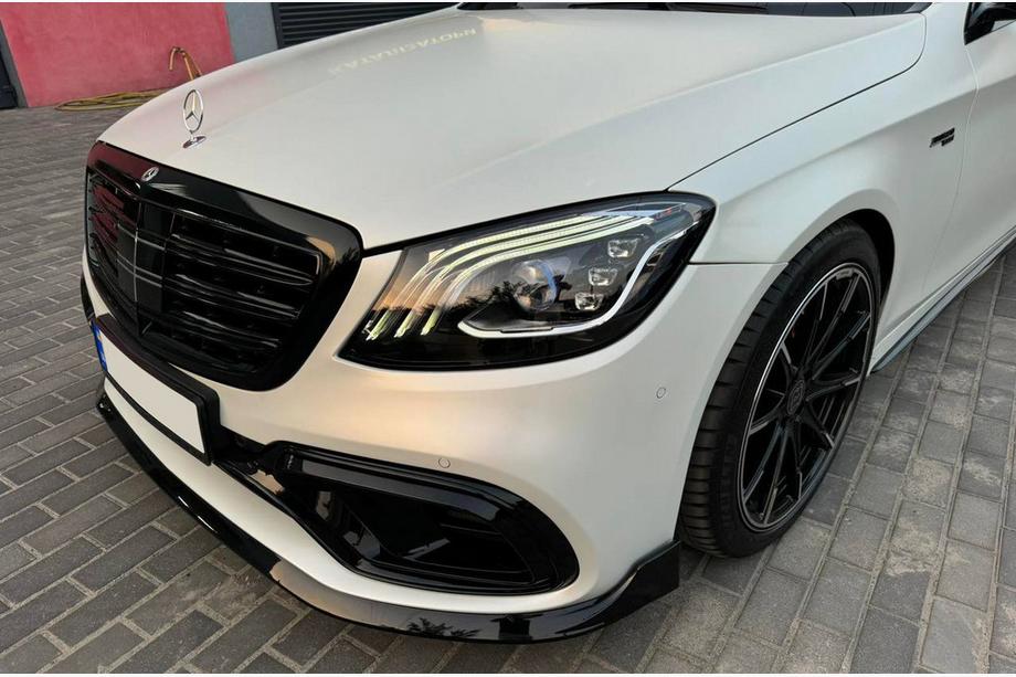 Mercedes S-Class W222 2013–2022 Front lip spoiler BRB (2018+) Foto 3