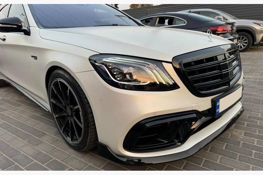 Mercedes S-Class W222 2013–2022 Front lip spoiler BRB (2018+) Foto 1