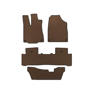 EVA automatten voor interieur (3 rijen, bruin) Acura MDX 2013–2020