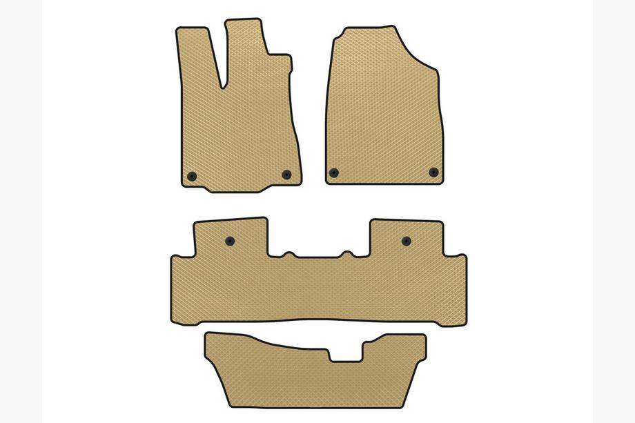 Acura MDX 2013–2020 EVA automatten (3 rijen, beige) Image