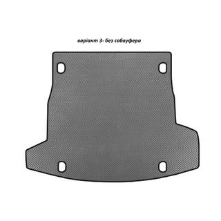 EVA V-3 kofferbakmat (zonder subwoofer, grijs)
