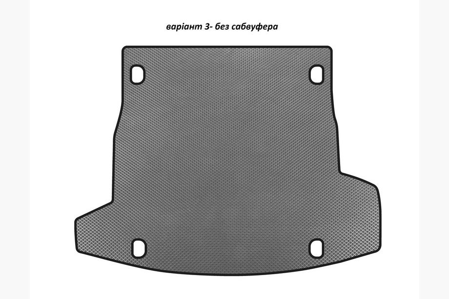 Alfa Romeo Stelvio 2016– EVA V-3 kofferbakmat (zonder subwoofer, grijs) Image