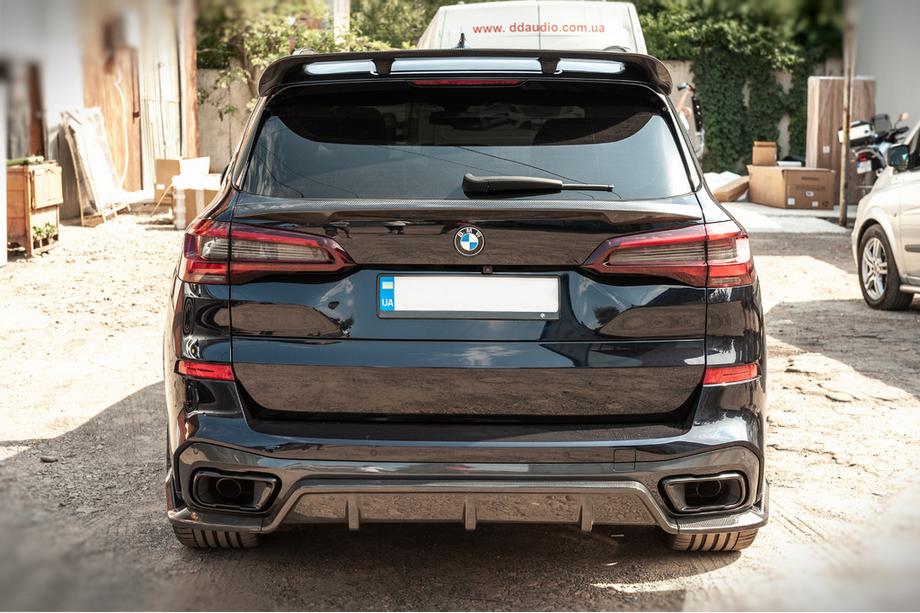 BMW X5 G05 2019–2026 Onderste spoiler V1 (naturel carbon) Foto 2