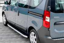 Dacia Dokker 2013–2022 Fullmond side steps (2 stuks, aluminium) foto 1