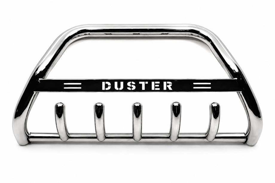 Dacia Duster 2008–2018 Bullbar met opschrift WT004 (RVS) Foto 2