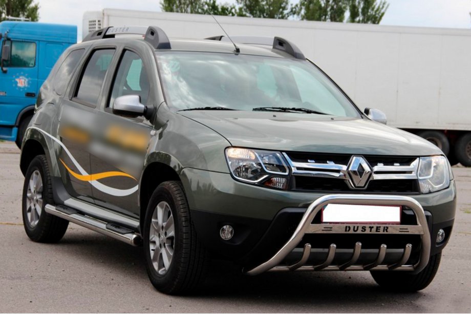 Renault Duster 2008–2017 Sidebars met instapplaten (2 stuks, RVS) Foto 2