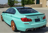 BMW 5 Serie F10/F11 2010–2016 M4-Style V2 kofferklepspoiler (voor F10, hoogglans zwart) foto 1