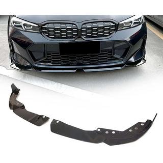 Voorbumper lip spoiler DPT V-2 (voor 2022+, M Technic, hoogglans zwart)