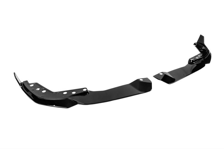 BMW 3 Serie G20/G21 2018– Voorbumper lip spoiler DPT V-2 (voor 2022+, M Technic, hoogglans zwart) Foto 4