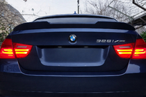 BMW 3-serie E90/E91 2005–2011 PSM-Style spoiler (voor E90, hoogglans zwart) foto 2