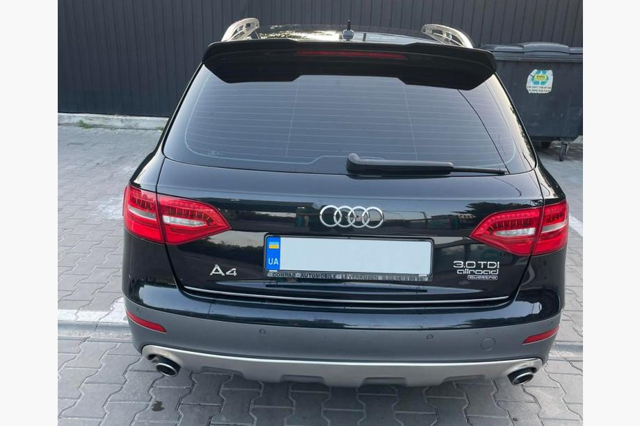 Audi A4 B8 2007–2015 Spoiler DPT V2 (Avant, hoogglans zwart) Image