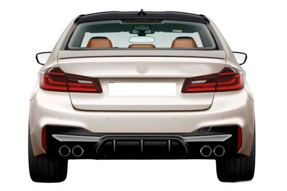 BMW 5 Serie G30/G31 2017–2023 DPT achterdiffuser (voor M-Sport/M5 F90, hoogglans zwart) Image