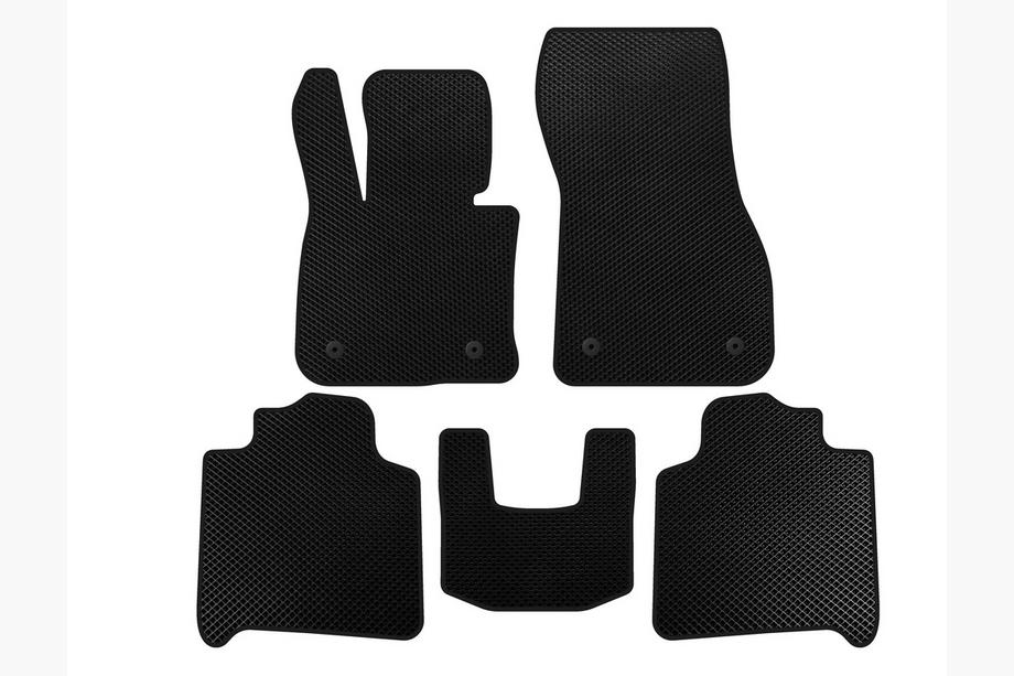 BMW 2 Serie Active Tourer F45/F46 2014–2021 EVA vloermattenset voor interieur (voor F46, 2 rijen, zwart) Image