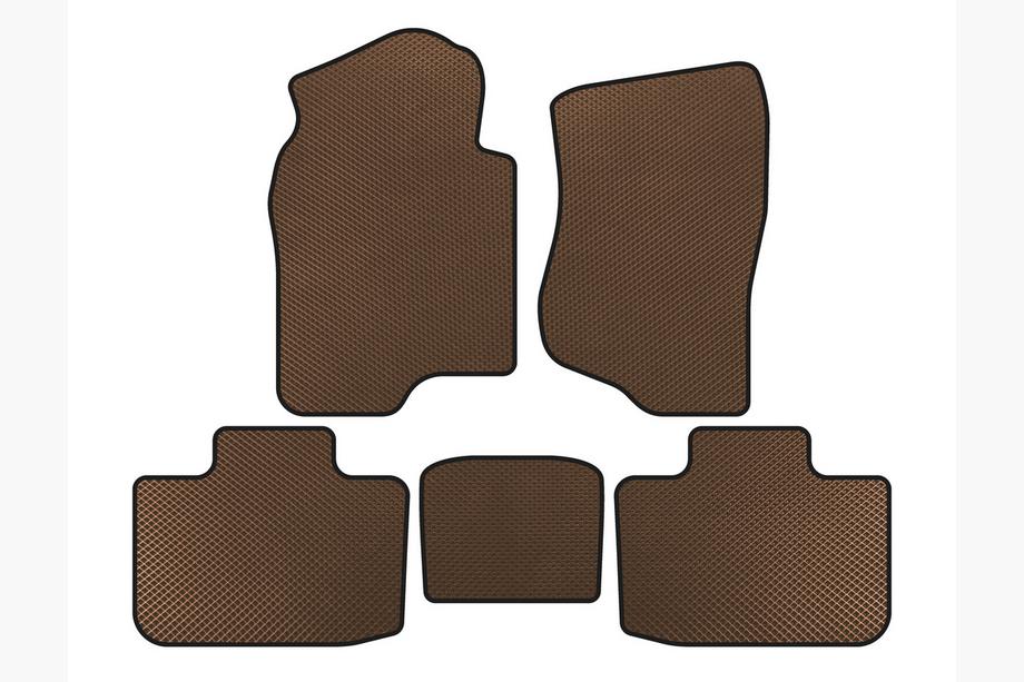 Cadillac Escalade 2007–2014 EVA automatten voor het interieur (2 rijen, bruin) Image