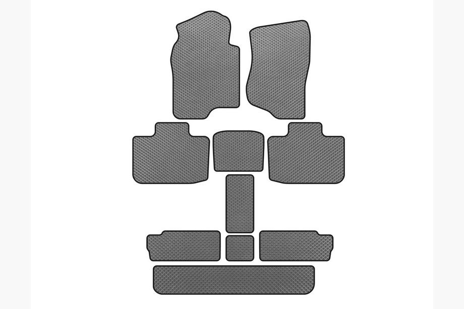 Cadillac Escalade 2007–2014 EVA automatten (3 rijen, grijs) Image