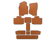 Cadillac Escalade 2007–2014 EVA automatten (3 rijen, oranje) foto 1