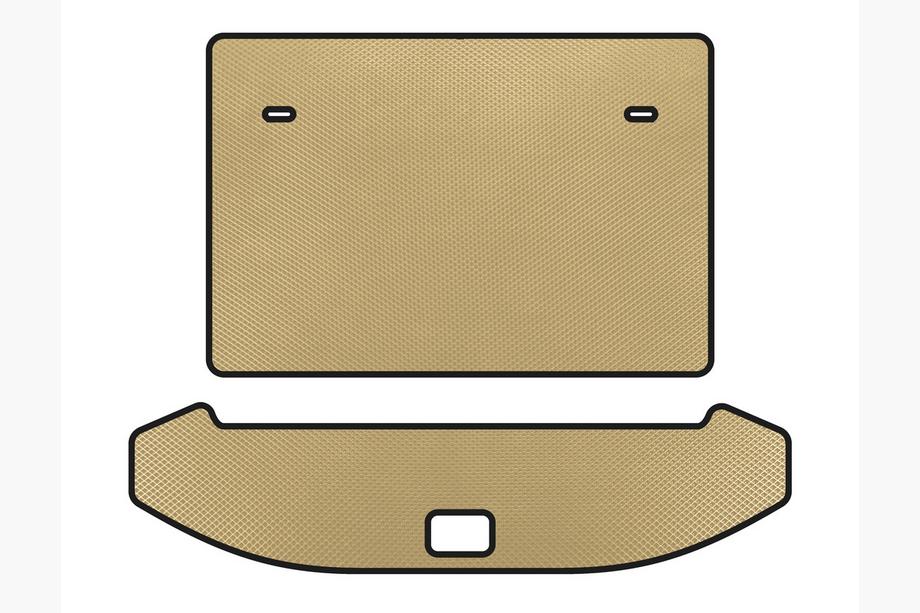 Jetour X70 2018– EVA bagageruimatte (3 rijen, beige) Image