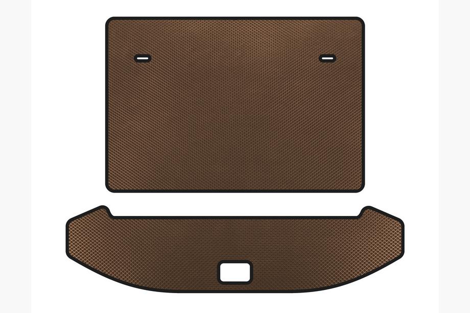 Jetour X70 2018– EVA kofferbakmat (3 rijen, bruin) Image