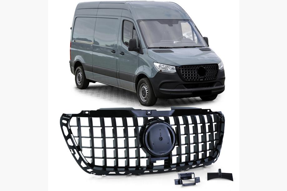 Mercedes Sprinter W907/W910 2018– Voorgrille Panamericana GT Panamericana Black Premium Image