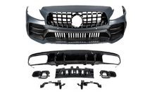 Mercedes C-klasse W205 2014–2021 Bodykit set met diffuser voor Coupe (Black Mamba C63GT design) foto 5