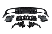 Mercedes C-klasse W205 2014–2021 Bodykit set met diffuser voor Coupe (Black Mamba C63GT design) foto 10