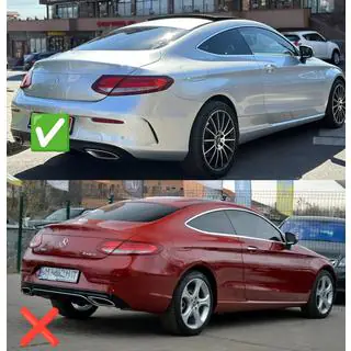 Bodykit set met diffuser voor Coupe (Black Mamba C63GT design) foto 4