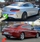 Mercedes C-klasse W205 2014–2021 Bodykit met diffuser voor Coupe (AMG C63-designs 2014-2018) foto 2