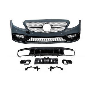 Bodykit met diffuser voor Coupe (AMG C63-designs 2014-2018) Mercedes C-klasse W205 2014–2021 foto 1