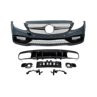 Bodykit met diffuser voor Coupe (AMG C63-designs 2014-2018) foto 1