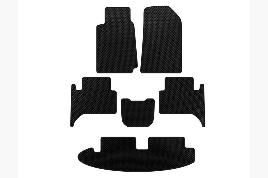 Chevrolet Trailblazer 2012–2019 EVA-automatten (3 rijen, zwart) Image