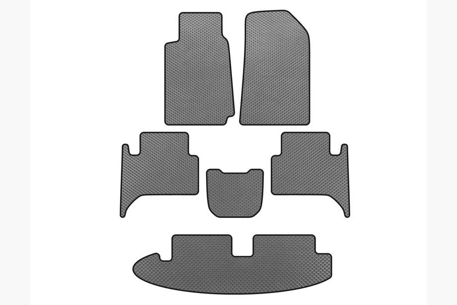 Chevrolet Trailblazer 2012–2019 EVA automatten (3 rijen, grijs) Image