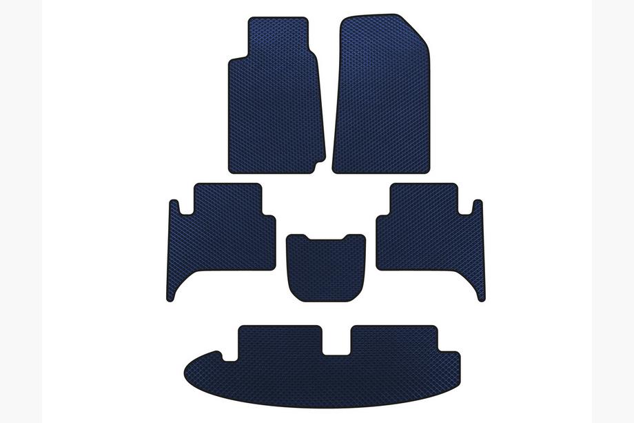 Chevrolet Trailblazer 2012–2019 EVA automatten (3 rijen, blauw) Image