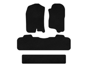 Chevrolet Tahoe 2007–2014 Premium textiel automatten (3 rijen, 2007-2014, zwart) foto 1