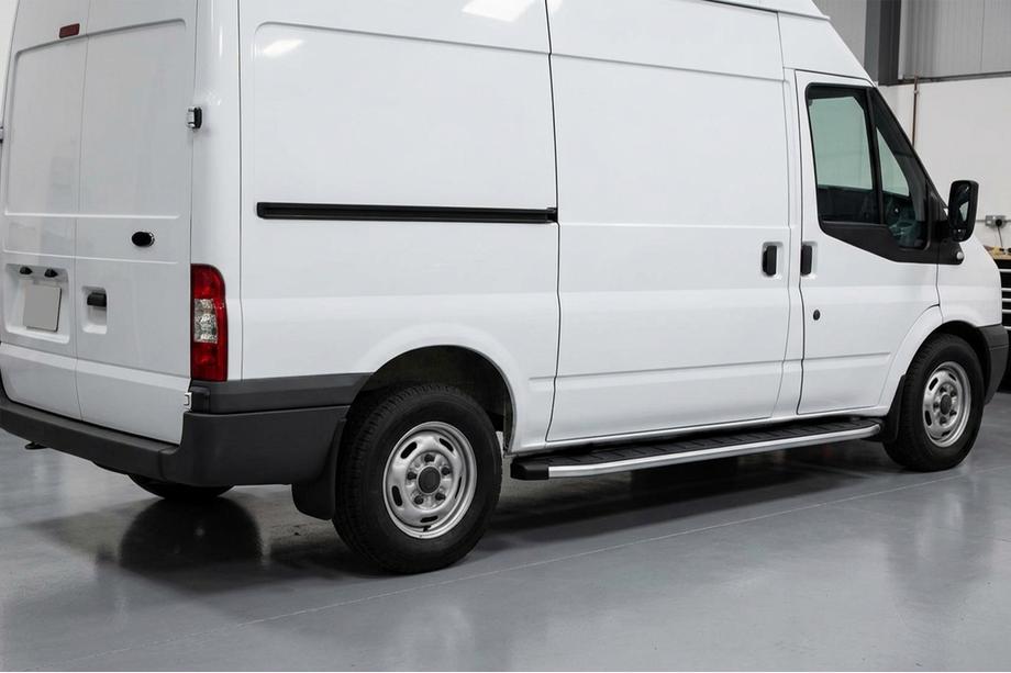 Ford Transit 2000–2014 Side steps Fullmond (2 stuks, aluminium) Image