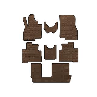 EVA automatten voor interieur (3 rijen, bruin) Mitsubishi Grandis 2003–2011