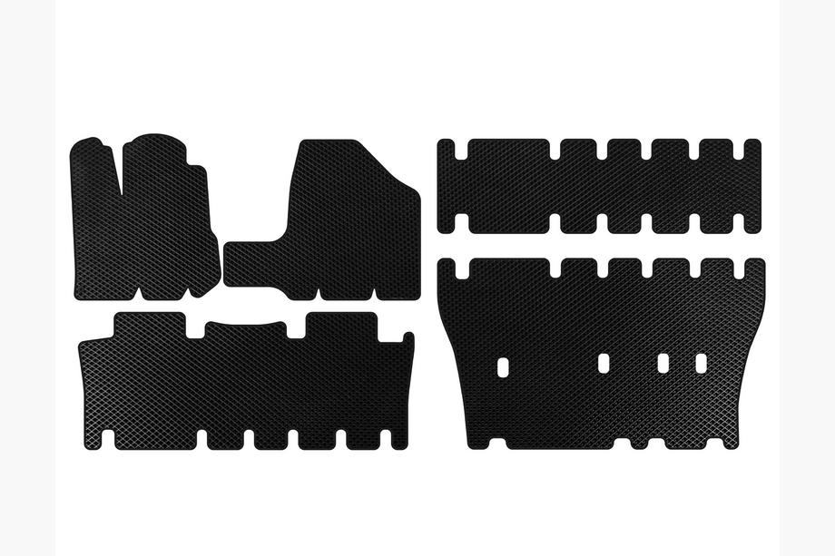 Toyota Sienna 2003–2009 EVA automatten (3 rijen, zwart) Image